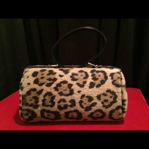 Cute faux leopard fur purse Ingber